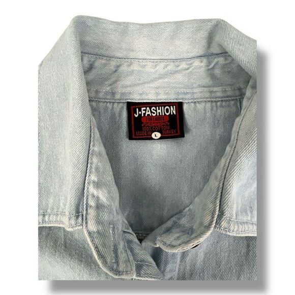 Sturgis 2006 J Fashion Denim Sleeveless Motorcycle Bike Week Button Front Top Si - Picture 6 of 6